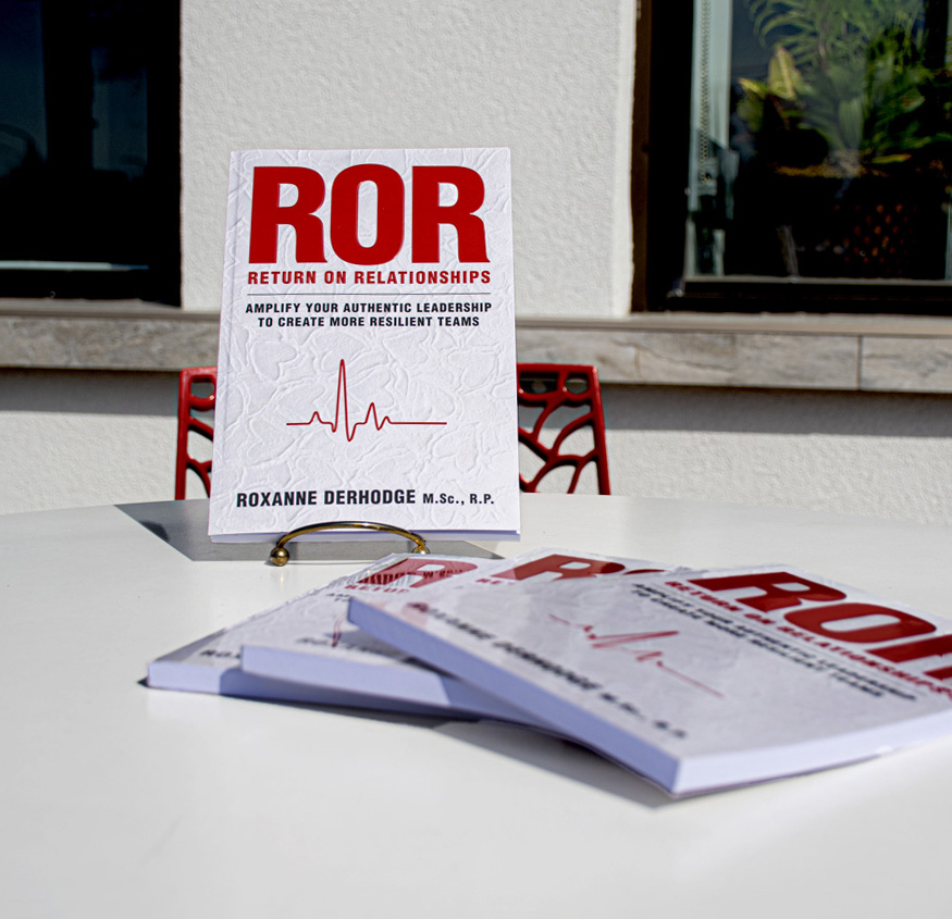 image of Roxanne Derhodge's new book ROR: Return On Relationships